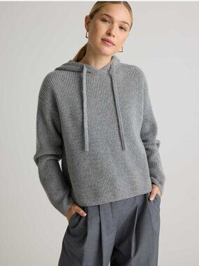 Quince Mongolian Cashmere Fisherman Pullover Hoodie